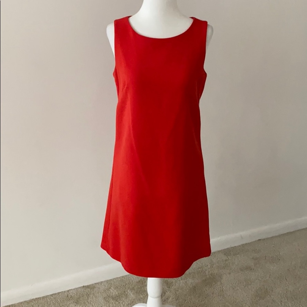 Gap Red Orange Shift Dress XS